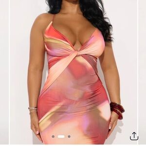 Heat Wave Maxi Dress - Red/combo